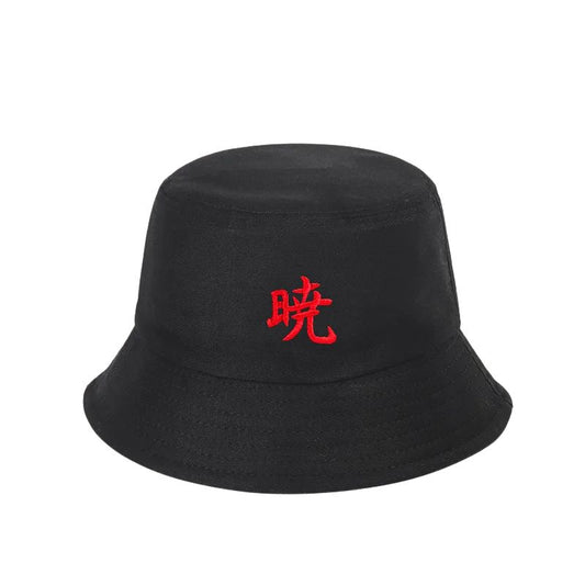 Chapeau Streetwear Unisexe Noir Avec Motif Asiatique