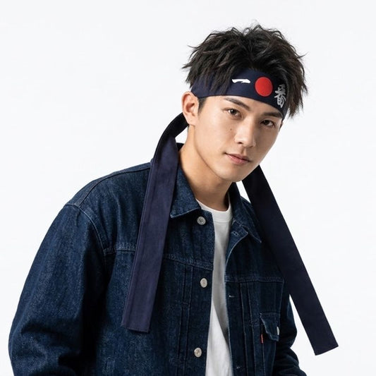 Hachimaki Ajustable Avec Motif Japonais