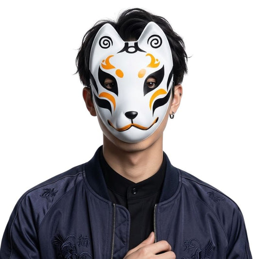 Masque Kitsune Japonais Style Renard