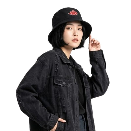 Chapeau Streetwear Avec Broderie Nuage Rouge