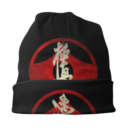 Bonnet Japonais Mode Urbaine Avec Logo Rouge