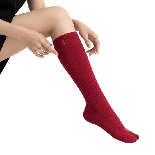 Chaussette Japonaise Style Tabi Moderne Avec Texture Côtelée