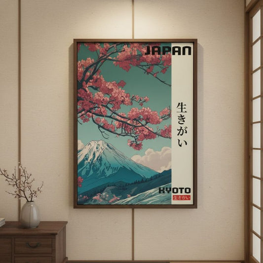 Tableau Japonais Cerisiers