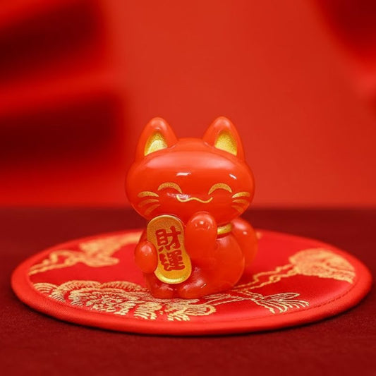 Maneki Neko Mini Figurine Décorative 2,6 cm