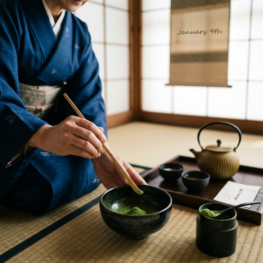 Cuillère Matcha En Bambou Sculpté Avec Forme Élancée