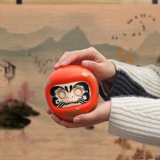 Daruma Tirelire Traditionnelle En Céramique