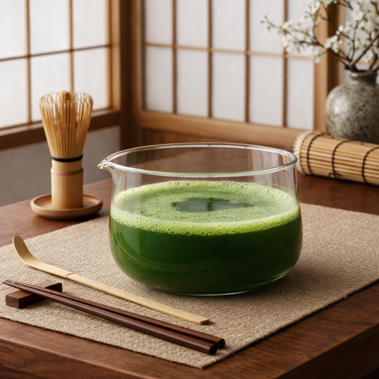 Bol Matcha Minimaliste En Verre