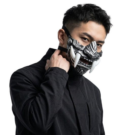Masque Samouraï Oni Avec Crocs Longs