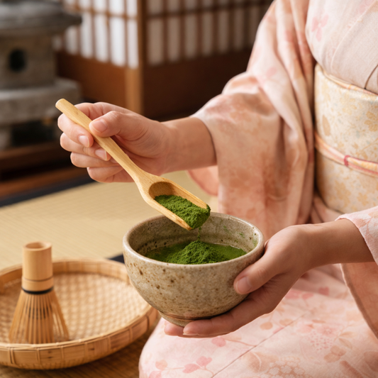 Cuillère Matcha Traditionnelle En Bambou
