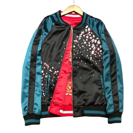 Sukajan Homme Réversible Double Face Style Japonais