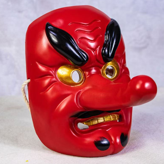 Masque Tengu Rouge Avec Nez Long