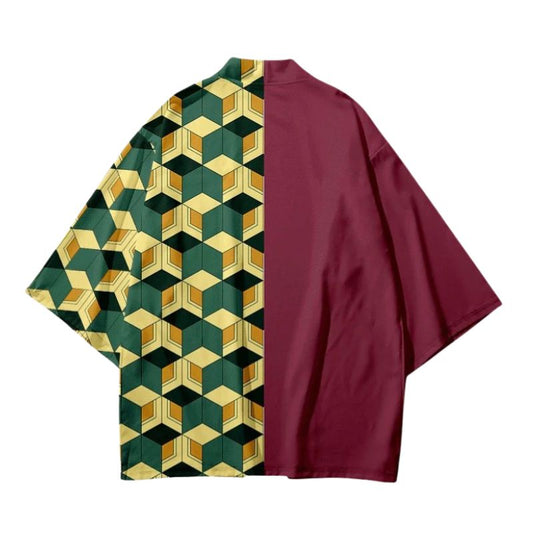 Hanten Homme Japonais Léger Avec Design Asymétrique Moderne