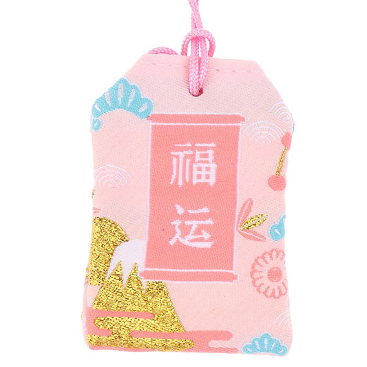 Omamori Japonais Maneki Neko Rose