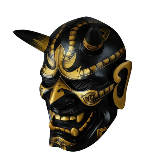 Masque Samouraï Japonais En Démon Sculptés