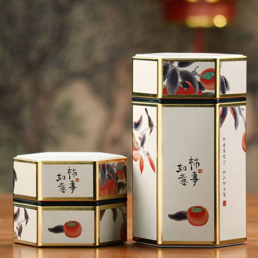 Boîte à Thé Japonaise Illustrée De Fruits