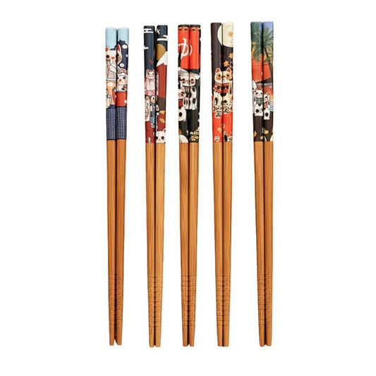 Baguette Japonaise Maneki-Neko En Bambou, Baguette Japonaise