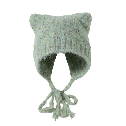 Bonnet Japonais Avec Design Oreilles Chat, Bonnet Japonais