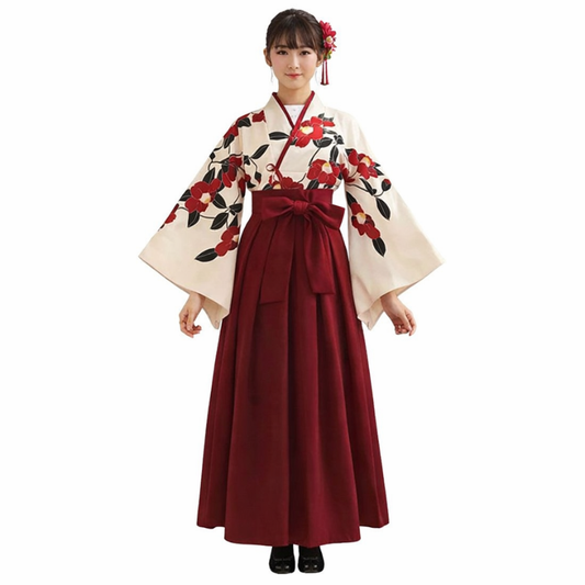 Hakama Femme En Jupe Longue Avec Coupe Fluide Élégante
