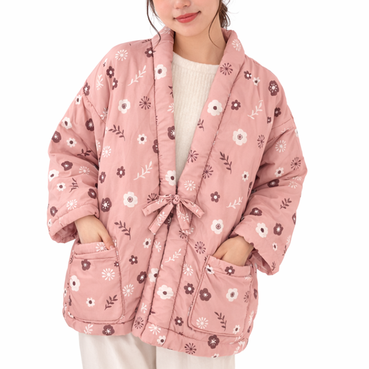 Hanten Femme En Coton Matelassé Avec Motif Fleur