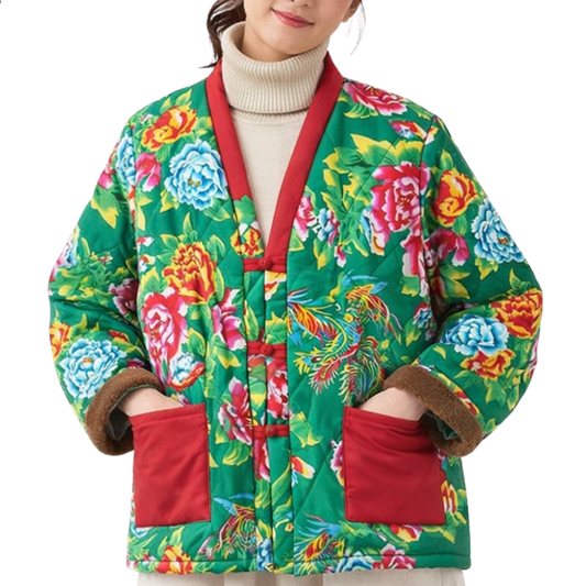 Hanten Femme Imprimé Fleurs Exotiques En Coupe Ample