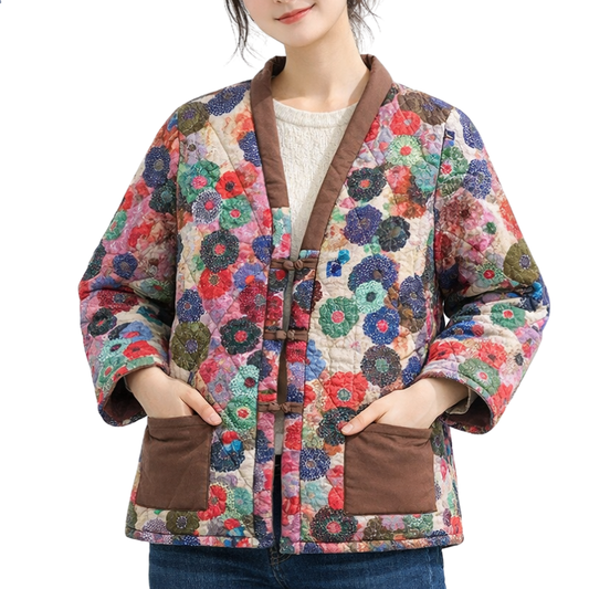 Hanten Femme Multicolore En Motif Floral Artistique