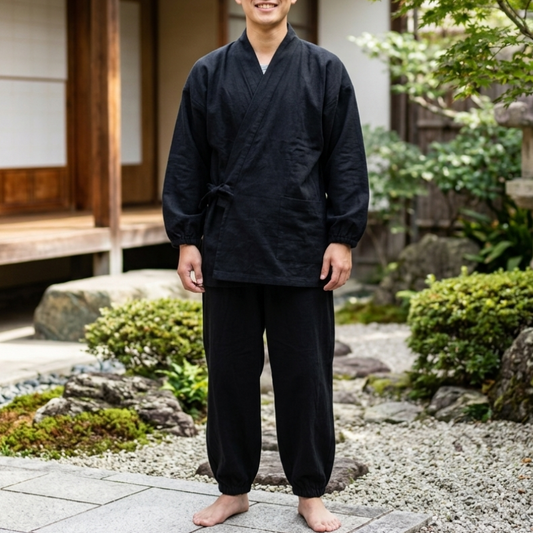 Jinbei Homme Ensemble Traditionnel Confortable
