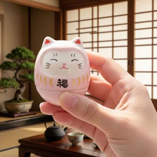 Daruma Mini Chat Souriant