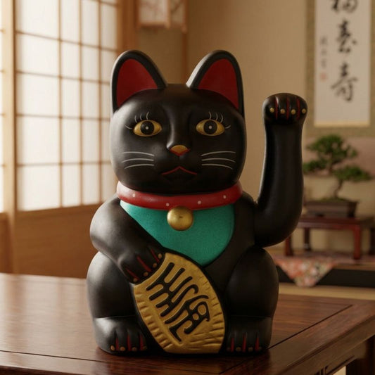 Maneki Neko Chat Bras Levé