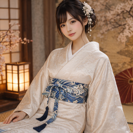 Ceinture Obi À Motif Tourbillons