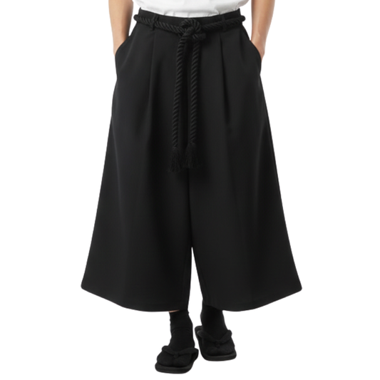 Hakama Homme Coupe Fluide Noire Style Samurai