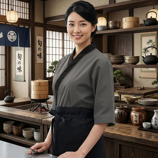 Tablier Japonais Style Chef Traditionnel