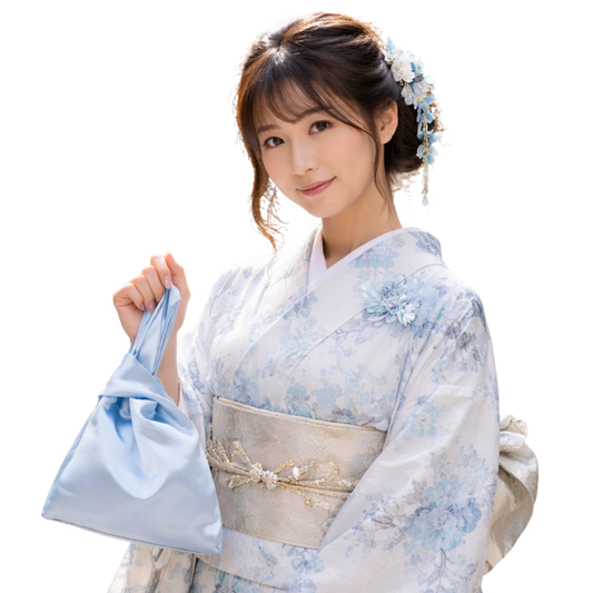 Sac Japonais En Satin Brillant Avec Finition Lisse