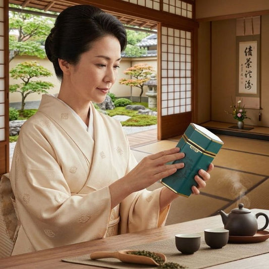 Boîte à Thé Japonaise À Motif Dragon