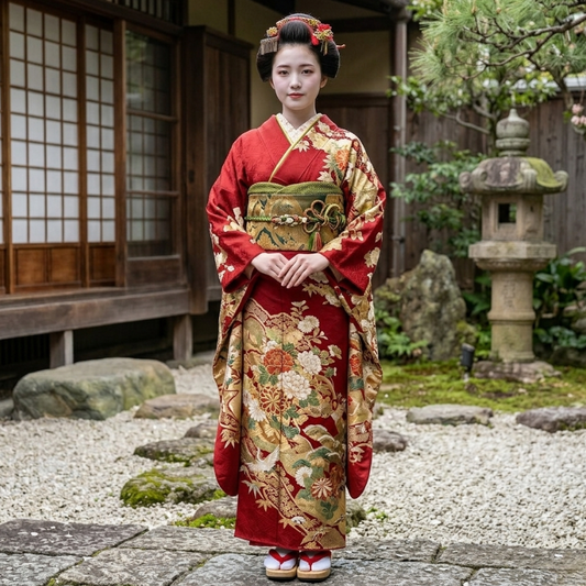 Sandales Geta Japonaises En Bois Massif Avec Bride Épaisse