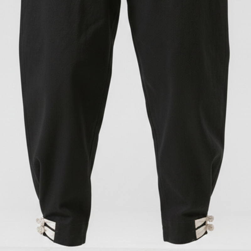 Pantalon Japonais Long Homme Style Minimaliste Tendance