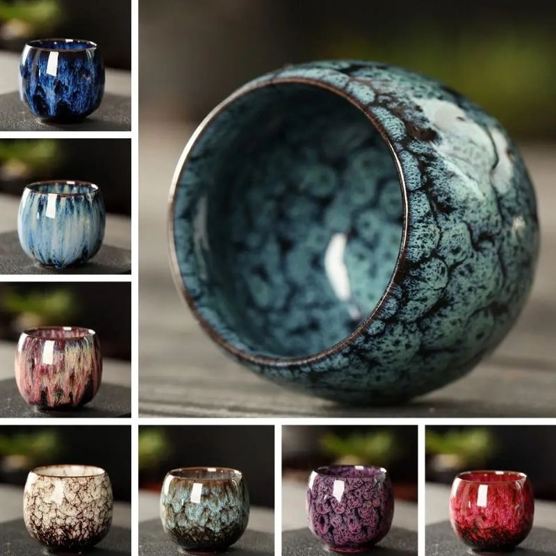 Tasse Japonaise Artisanale en Céramique Émaillée
