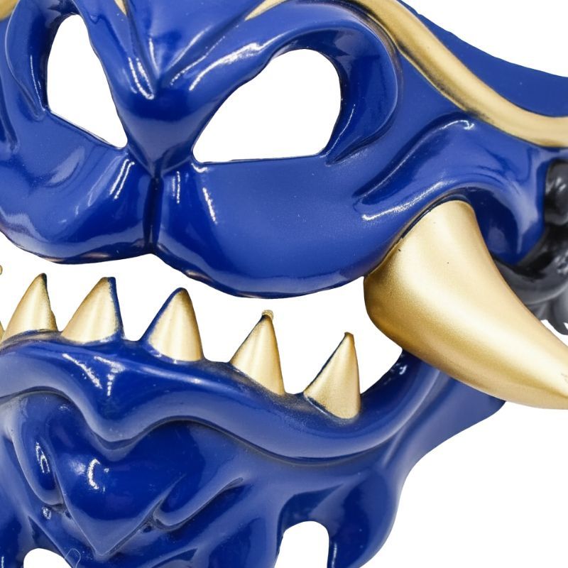 Masque Samouraï Oni Avec Dents Aiguisées