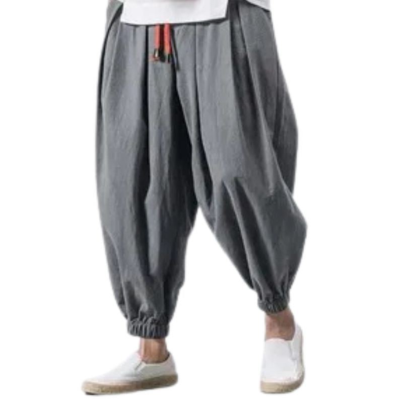 Pantalon Japonais Ample Homme Style Sarouel Moderne