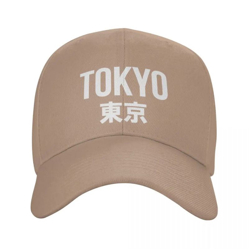 Casquette Japonaise Tokyo En Coton Avec Inscription Kanji