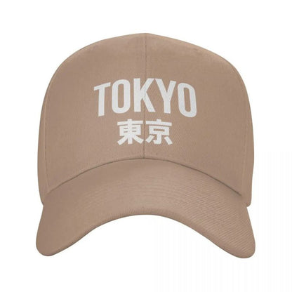 Casquette Japonaise Tokyo En Coton Avec Inscription Kanji