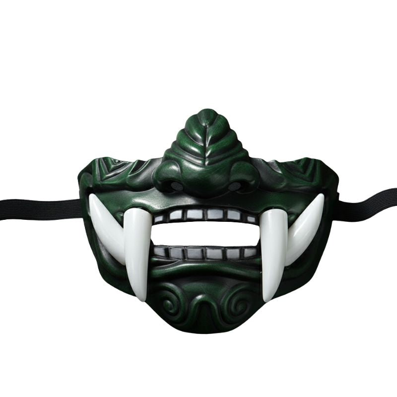 Masque Samouraï Oni Avec Crocs Longs