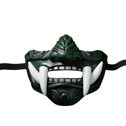 Masque Samouraï Oni Avec Crocs Longs