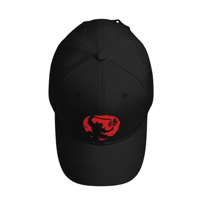 Casquette Japonaise Style Ninja Avec Silhouette Guerrier Dynamique