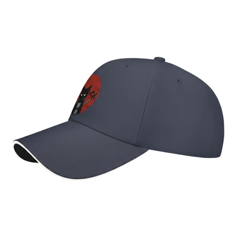 Casquette Japonaise Avec Chat Ninja