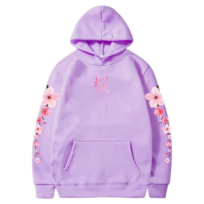 Sweat Japonais En Coupe Décontractée Avec Imprimé Sakura