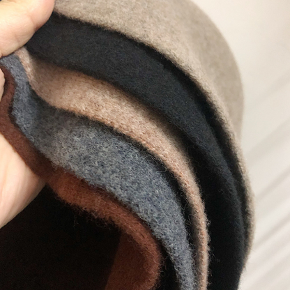 Chapeau Streetwear Style Bucket En Laine