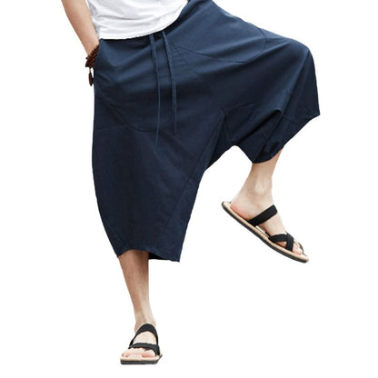 Short Japonais Mode Urbaine En Lin