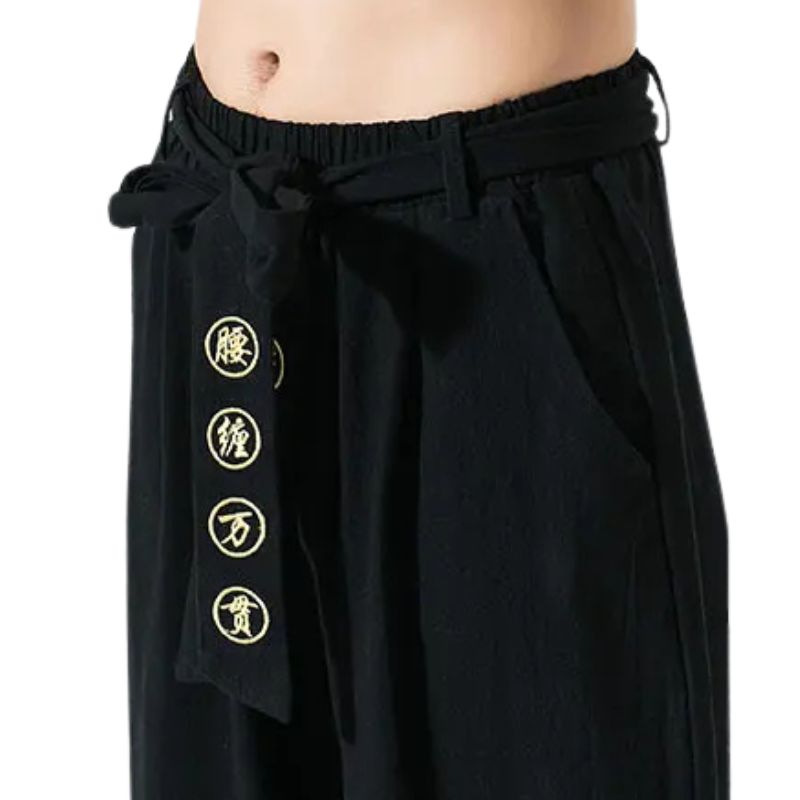 Pantalon Japonais Ample Homme Coupe Traditionnelle