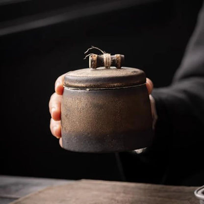 Boîte à Thé Japonaise en Céramique