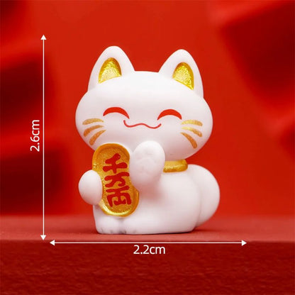Maneki Neko Mini Figurine Décorative 2,6 cm